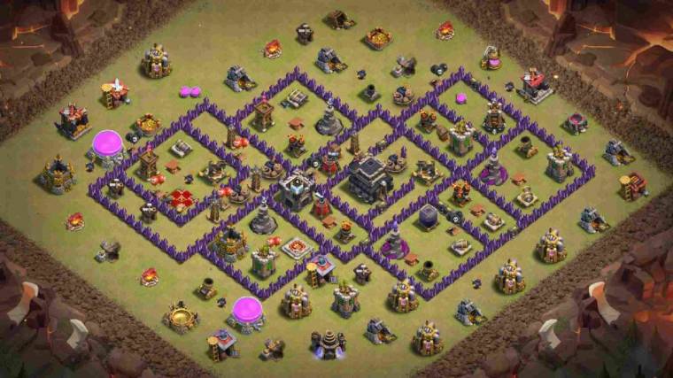 COC Level 9 War Base Design