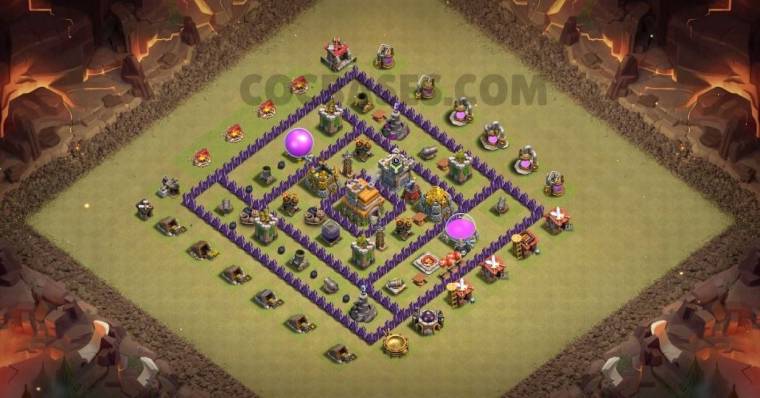 COC TH07 Hybrid Base Design Map Link Download