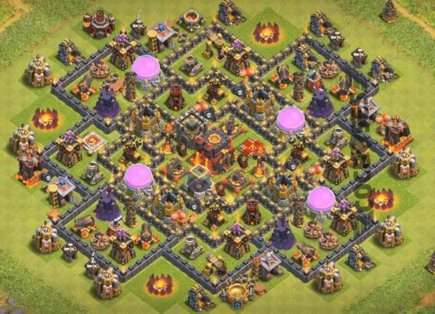 COC TH10 Base Design Hybrid