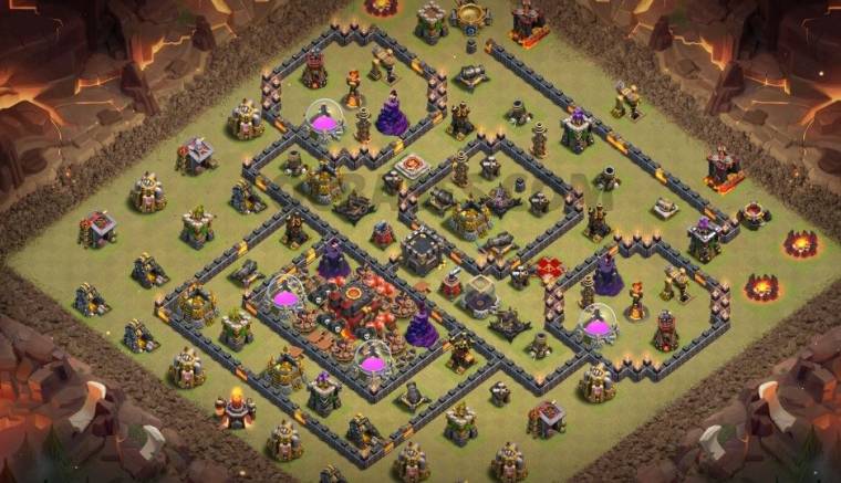 COC TH10 Hybrid Base Link