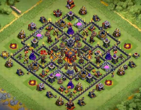 COC TH10 Hybrid Base With Link