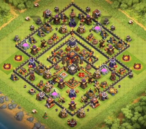 COC TH10 Hybrid Base
