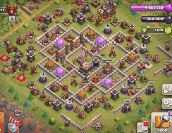 COC TH11 Hybrid Base Link 2023