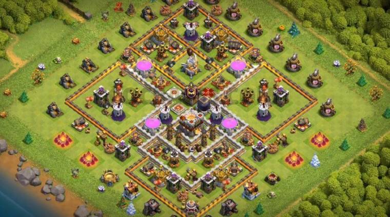 COC TH11 Hybrid Base Link