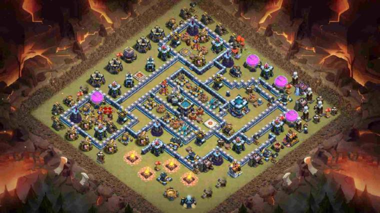 COC TH13 War Base Design Map Link Download