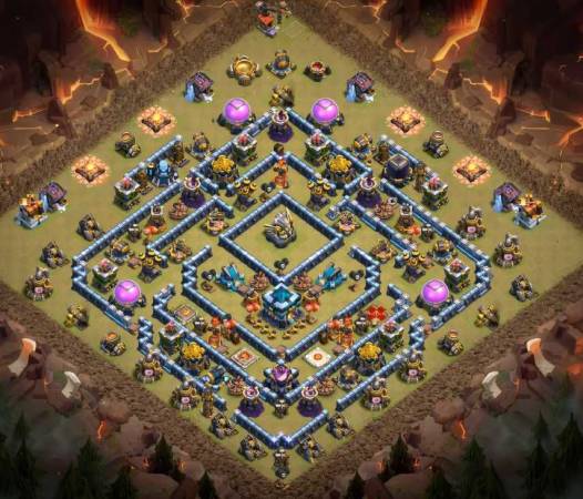 COC TH13 War Base Layout Link
