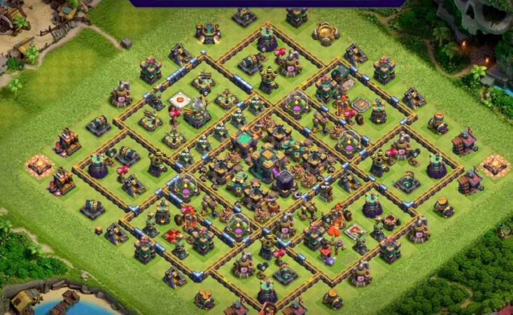 COC TH14 Gold And Elixir Saving Layout 2023