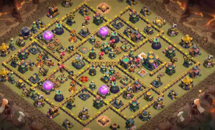 COC TH14 War Base Layout Link