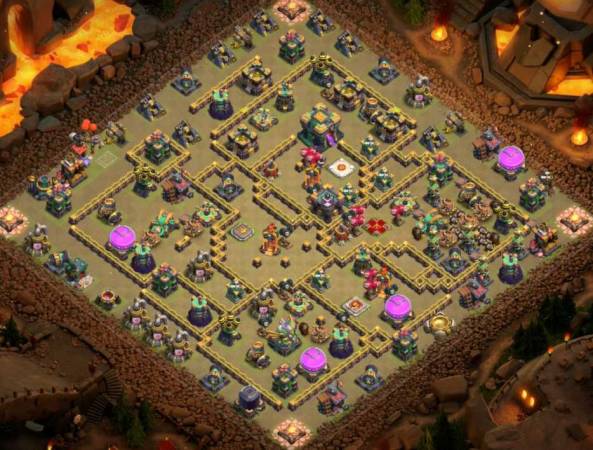 COC TH14 War Base Link