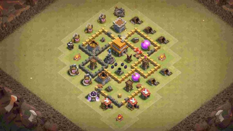 COC TH5 Defense Layout