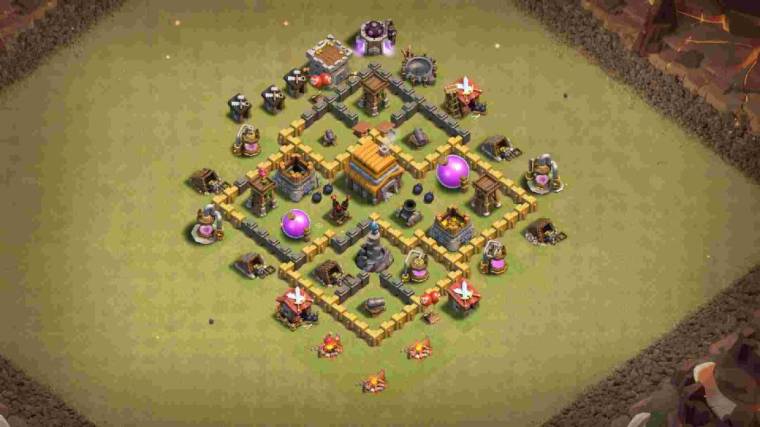 COC TH5 War Base Anti 3 Star