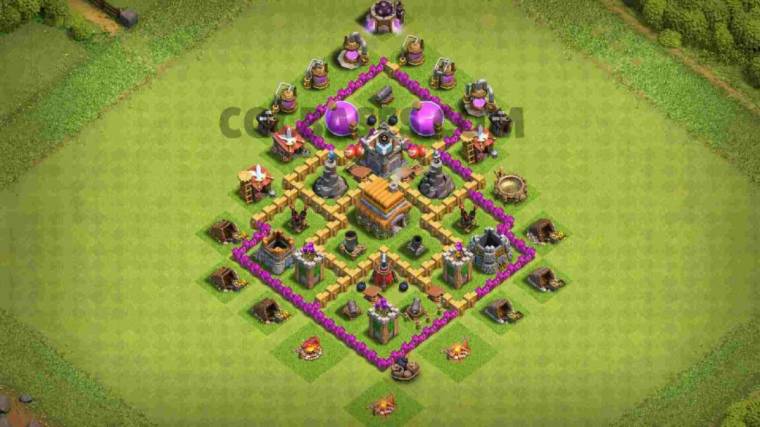 COC TH6 Defense Layout Copy Link