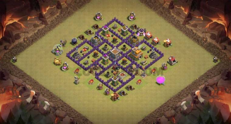 COC TH7 War Base Link