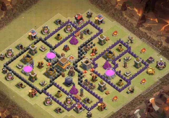 COC TH8 Base Link Anti 3 Stars