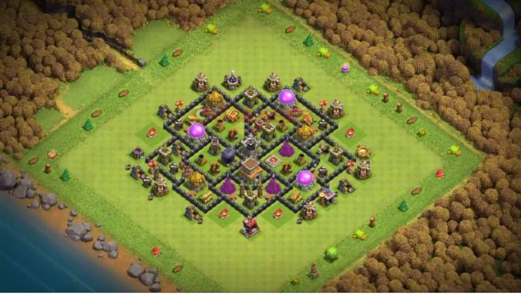 COC TH8 Base Link Anti 3 Stars