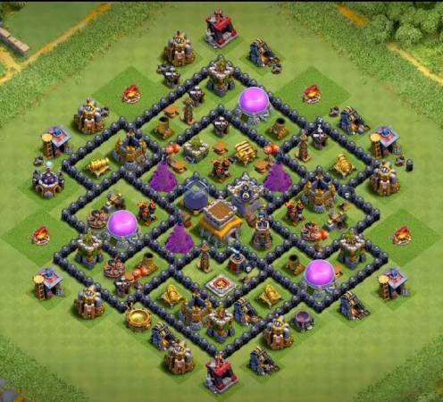 COC TH8 Farming Layout Copy Link