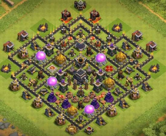 COC TH9 Trophy Base Link Anti Everything