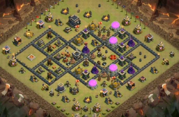 COC TH9 War Base Link