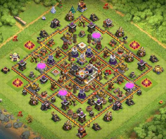 COC Town Hall 11 Hybrid Layout Design Link Download