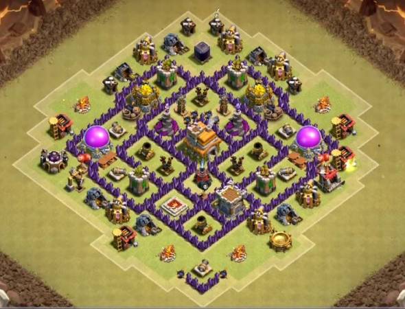 COC Town Hall 7 War Base