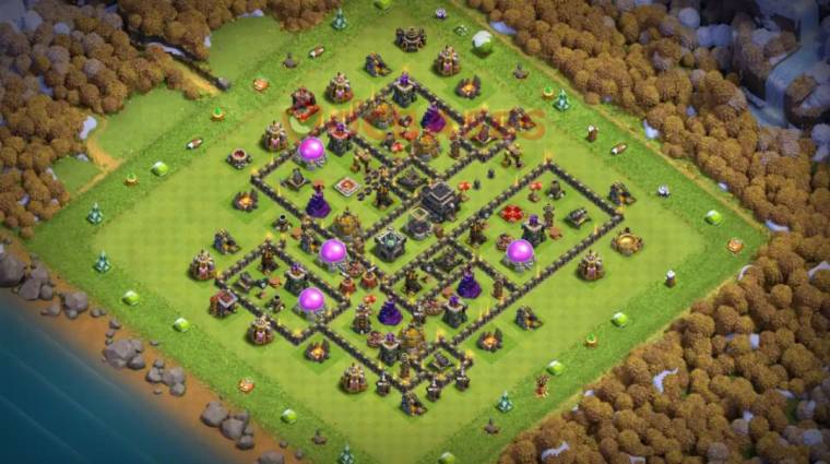Dark Elixir Farming Base Level 9