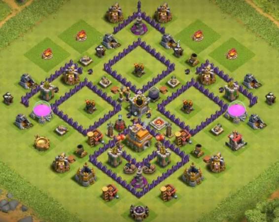 Dark Elixir Farming Layout Link Town Hall 7