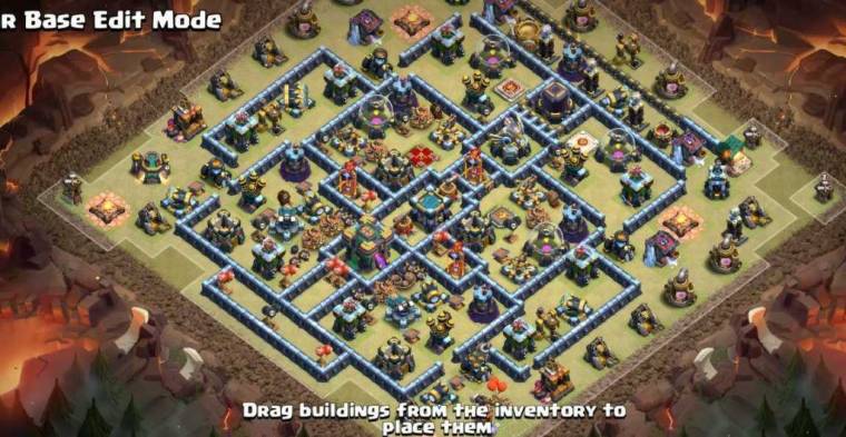 Excellent Town Hall 14 Layout Link