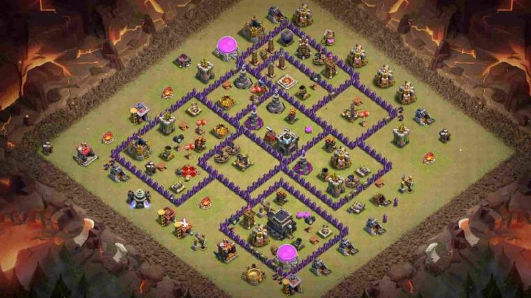 Excellent Town Hall 9 Layout