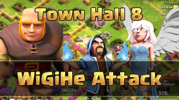 Giants Wizards And Healer Attack Strategy Town Hall 8