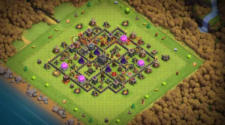 Gold And Elixir Farming Protector TH9 Layout Link