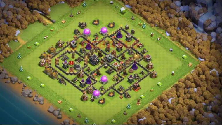 Gold And Elixir Protecting Base Level 9