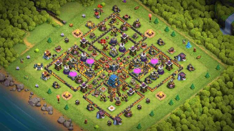 Gold, Elixir And Dark Elixir Farming Layout Level 12