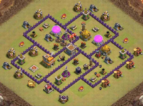Good Level 7 War Base Anti Dragon Copy Link