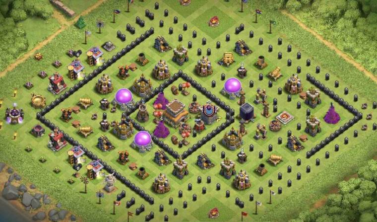 Good Level 8 Trophy Base With Bomb Tower Link