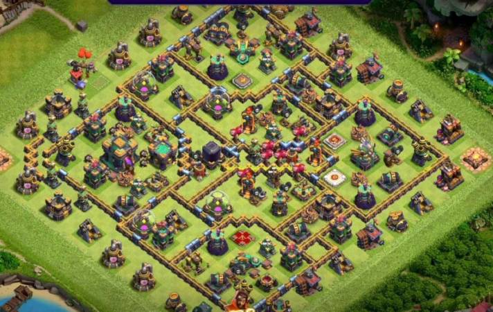 Good Town Hall 14 Farming Base Design Link