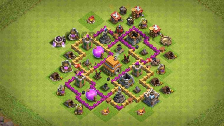 Greatest Level 6 Gold And Elixir Saving Layout