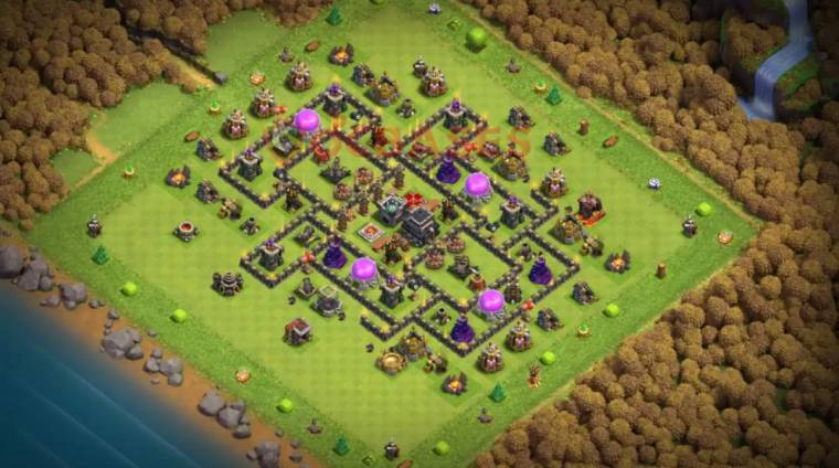 Clash Of Clans Level Nine Loot Protection Layout Design Link