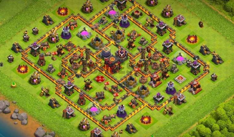 Level 10 Trophy Base Design Anti Air Link