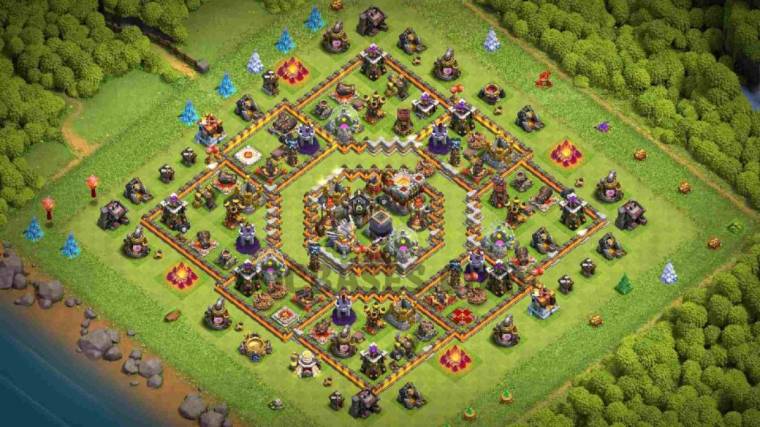 Level 11 Excellent Dark, Gold And Elixir Protection Village