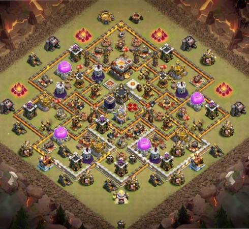 Level 11 War Base Design With Link