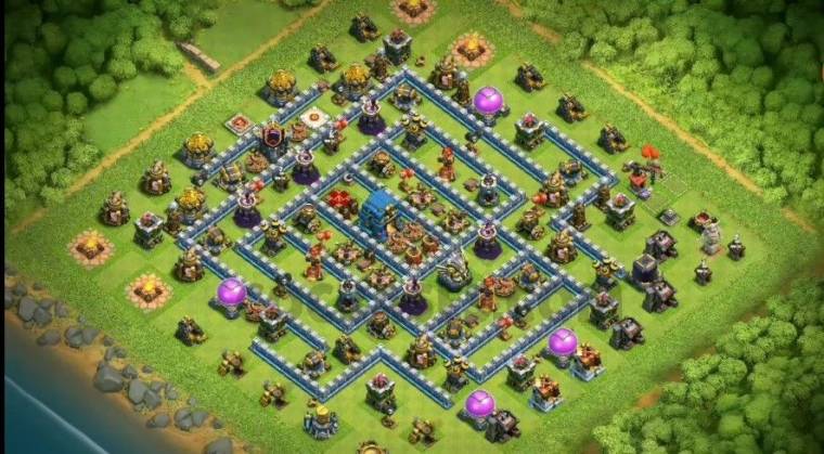 Level 12 Trophy Base Design Anti Air Link