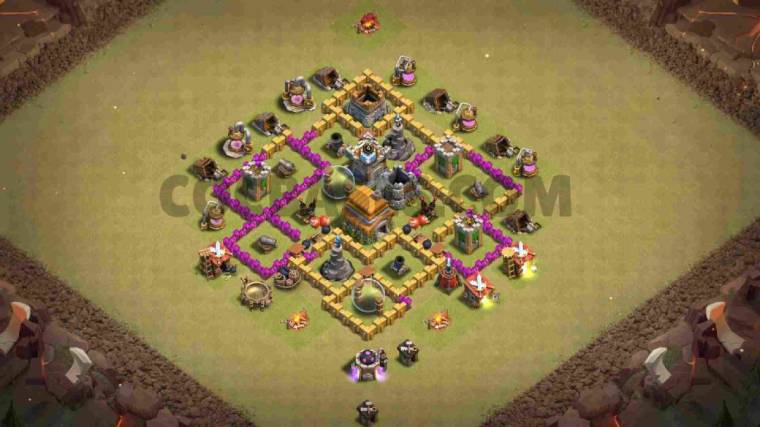 Level 6 Battle Layout Anti 3 Stars