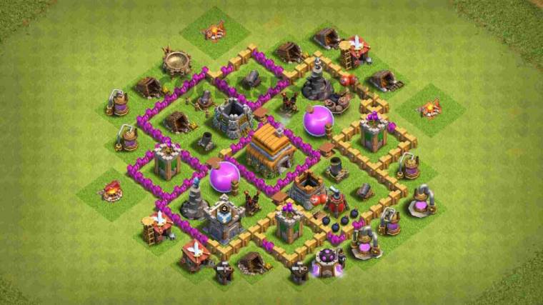 Level 6 Map To Protect Gold And Elixir