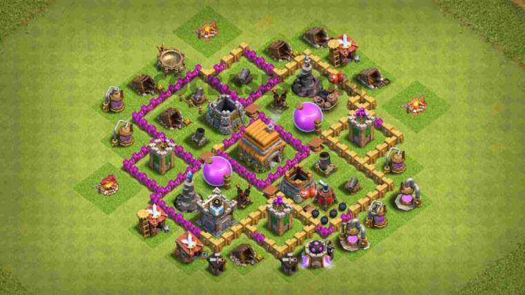 Level 6 Map To Protect Gold And Elixir