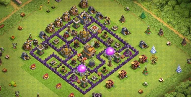 Level 7 Trophy Base Design Anti Air Link