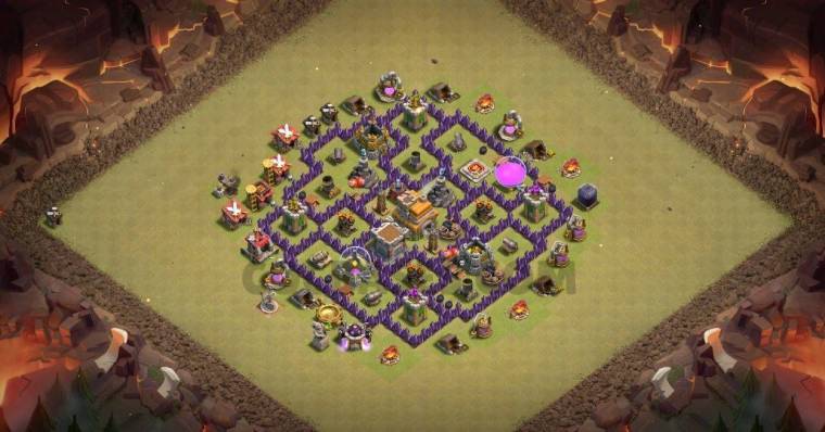 Level 7 Trophy Base Design Anti Air Link