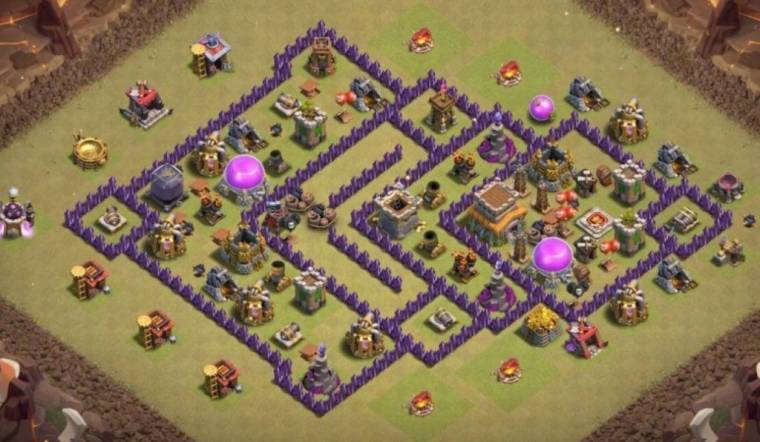 Level 8 War Base Design With Link Anti Dragon