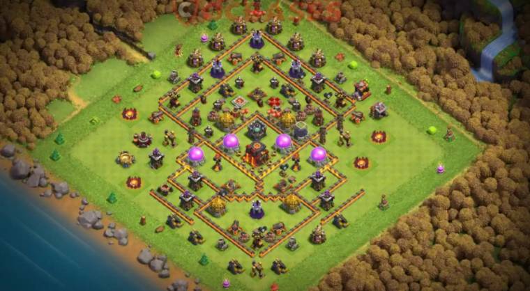 TH10 War Base Anti 3 Star