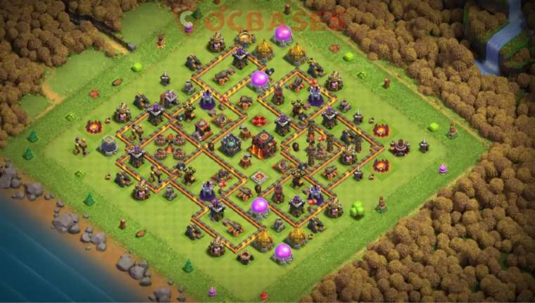 Best Town Hall 10 Base Defense