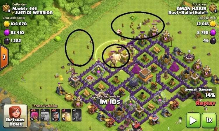 Take Down Side Buildings By Archers